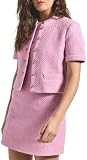 Derek Lam 10 Crosby Women's Grace Short Sleeve Jacket, Blush, 6