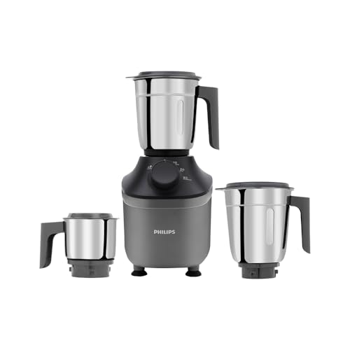 Philips HL7770/00 Mixer Grinder, 800W, 3 Jars | MicroGrind technology, Coarse Mode for Silbatta-like Texture, Fine or Superfine for perfect textures