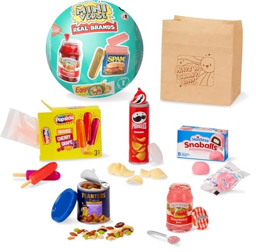 MGA's Miniverse Real Brands, Mini Collectibles - Mystery Blind Packaging, Food Brands, Replica Food, NOT Edible, Collectors, Gift, 8+