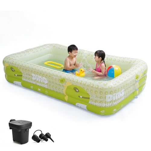 Inflatable Swimming Pool 7Ft for Adults & Kids | Swimming Pool for Family | Inflatable Water Tub for Kids & Adults | Heavy Duty PVC | for Balcony, Gar