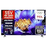 人気急上昇の商品1 - 【Amazon.co.jp限定】TCL テレビ 55V型 4K 液晶 55V6C Wチューナー内蔵 目保護 Alexa 音声検索 壁かけ対応 2025