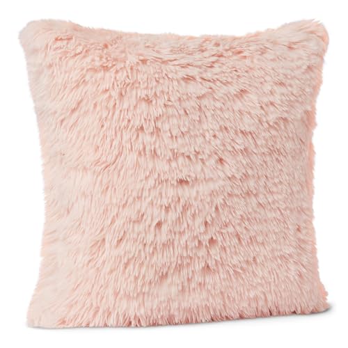 Amazon Basics Kids Plush Square Pillow, Soft Pink Room DécorGlobal Recycled StandardGlobal Recycled StandardGlobal R