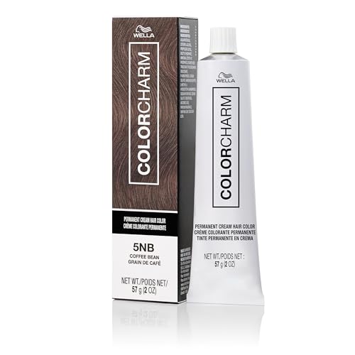 COLORCHARM Permanent Cream Hair Color, 5NB Coffee Bean, 2 oz.