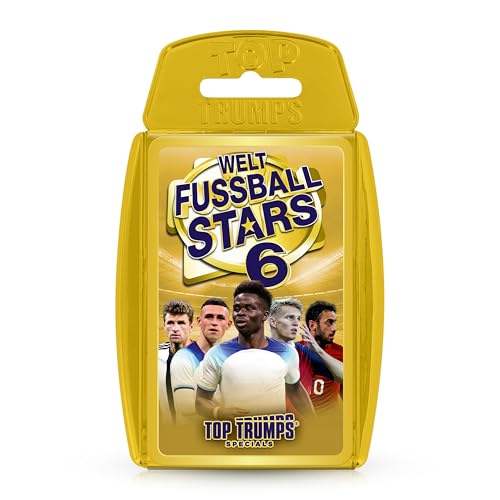 (-42%) Top Trumps Wetfussballstars 6 Kartenspiel für Kinder - Klassisches WFS Lernkartenspiel für Fans von Fussball- 2+ Spieler ab 6+ Jahre - Deutsch