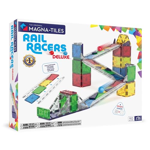 MAGNA-TILES Rail Racers Deluxe 90-Piece Set product image