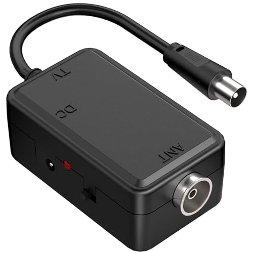 Mercury | USB Powered TV Aerial Signal Booster | 4G/5G Filter | 20dB Gain | Indoor Digital Freeview HD Antenna Amplifier for Enhanced Reception | Compact Plug & Play Design