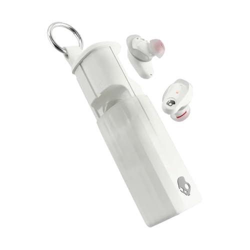 Skullcandy Method 360 ANC Wireless Earbuds, Sound by Bose, Bluetooth Headphones, Premium Noise Cancelling, Up to 40 Hrs Battery, Sweat and Water Resistant, Microphone for iPhone Android - Bone