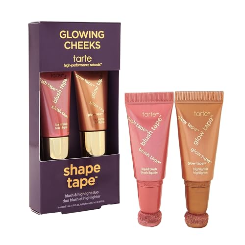 tarte glowing cheeks blush tape & glow tape duo - berry & bronze glow - travel size