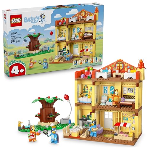 (-35%) LEGO Bluey: Blueys Haus - Modulares Spielzeug mit Räumen, Garten, 4 Minifiguren und Zubehör - Geschenk zum Geburtstag für Mädchen & Jungen ab 4 Jahren oder Fans der TV-Serie - 11203