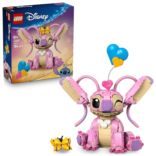 (-27%) LEGO | Disney Angel - Lilo & Stitch Spielzeug - Figur zum Bauen und Ausstellen mit 3 Herzballons & einem Schmetterling - Geschenk für Mädchen, Jungen und Erwachsene Fans ab 9 Jahren - 43257