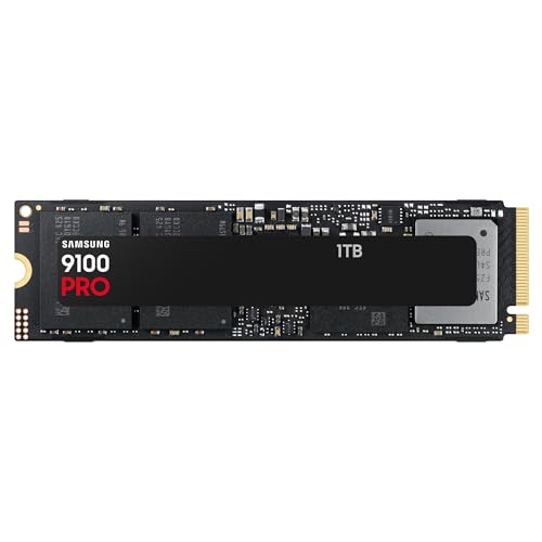 Samsung 9100 PRO 1TB tot 14,700 MB/s PCIe 5.0 NVMe M.2 (2280) Internal Solid State Drive (SSD) (MZ-VAP1T0BW)