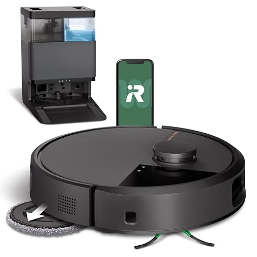 iRobot Roomba Plus 505 Combo Robot Vacuum & Mop with AutoWash Dock - Extending Spinning Mop Pads, Self-Empties, Pad Wash & Heated Drying, Self-cleaning, Recognizes & Avoids Obstacles, LiDAR Navigation