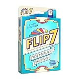 USAOPOLY Flip 7, The Ultimate Blend of Press Your Luck & Strategy, Fast-Paced Addictive Card Game,Quick to Learn & Easy to Teach,Perfect for Game Nights, 3+ Players, Ages 8 & Up, 20 Minutes Play Time