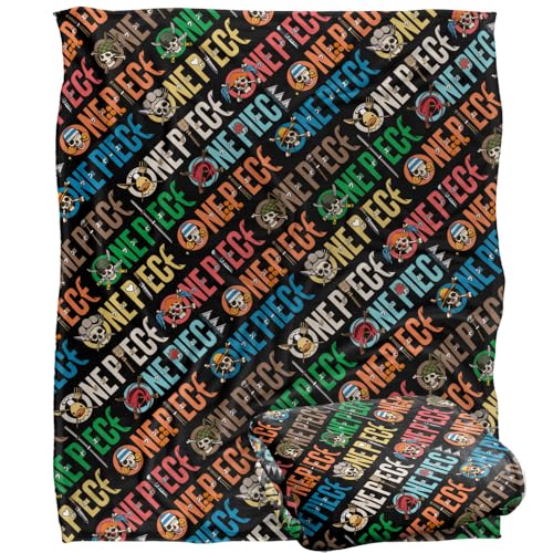 One Piece PIRATES LOGO PATTERN Silky Touch Super Soft Throw Blanket 152 x 127 cm