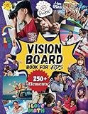 Vision Board Book for Kids: Magazines, Clip Art, Cut Outs, Stickers & Supplies for Boys & Girls to Manifest Goals & Dreams with DIY Dream Boards & Collages