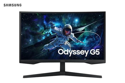 Monitor Gamer Curvo Samsung Odyssey G5, VA, Quad HD, 165Hz (32 Polegadas)
