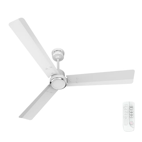 Bajaj Classico Sleek Plus 5S 1200MM (48”) BLDC Ceiling Fan with Remote | BEE 5 Star Rated Energy Efficient | Power Saving | Sleek Compact Design | Hig