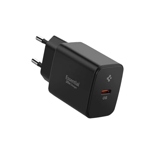 (-65%) Spigen ArcStation Essential GaN 20W USB-C Ladegerät, Schwarz