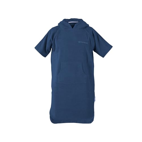 (-22%) TOM TAILOR Junior Surf Poncho, 116-134cm, 100% Baumwolle/Frottier, UNI Blau (Dark Navy)