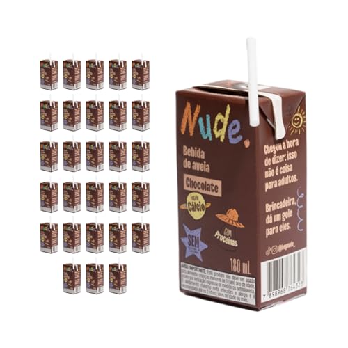 Nude Pack Bebida de Aveia Nudinho Chocolate 180ml - 27 unidades