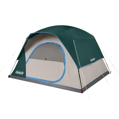 Coleman Skydome Camping Tent 5-Minute Setup 2-8 Person with Rainfly