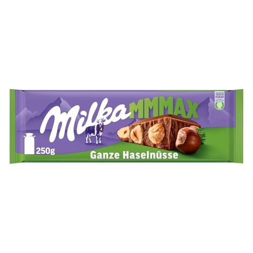 🔥 STARKER PREIS (-30%) Milka MMMAX Ganze Haselnüsse Tafelschokolade, 250 g
