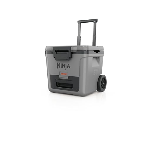 (-35%) Ninja FrostVault Kühlbox mit Rollen und Isolierung, integrierter Dry Zone Schublade mit Kühlschranktemperatur, hält EIS tagelang, bietet Platz für bis zu 48 Dosen, Schiefergrau, FB230EUGY