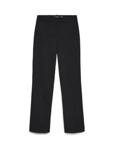 (-42%) VERO MODA Damen Vmzamira Mw Straight Glitter Pant Noos, Black, M / 32L