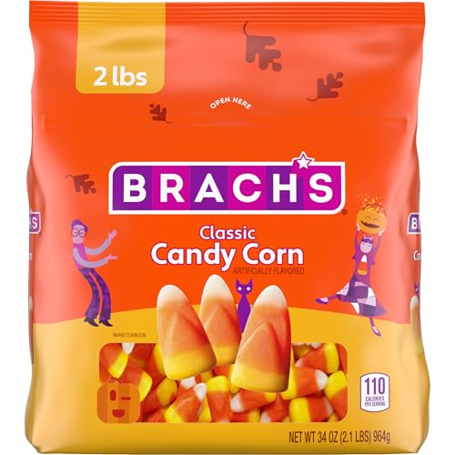 Brach's Classic Candy Corn, Halloween Candy, Classic Fall Treats, 34 Ounce Bag