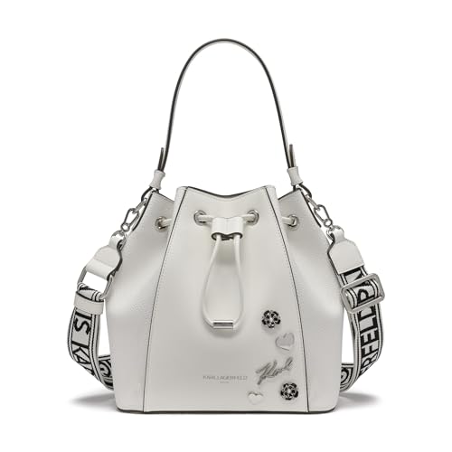 Karl Lagerfeld Paris Adele Bucket Bag, White