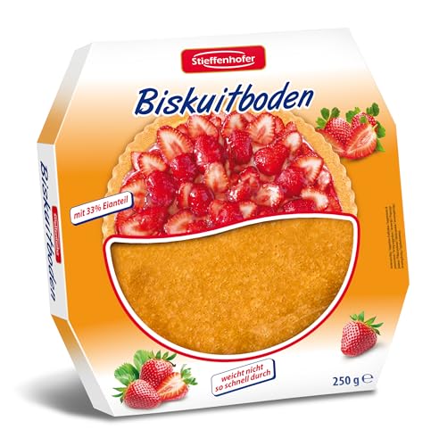 🔥 SELTEN SO GÜNSTIG (-45%) Stieffenhofer Biskuit Tortenboden, weicht nicht so schnell auf, 250g