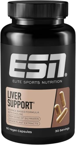 ESN Liver Support, 90 Capsules, with Milk Thistle, Choline & coenzyme Q10 – Made in Germany
