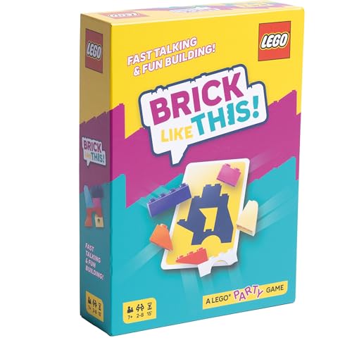 Brick Like This! The Official Lego Party Game - A Fast, Fun Building Game for Families, Kids, Teens & Adults, Ages 7+, 2-8 Players, 15 Minute Playtime