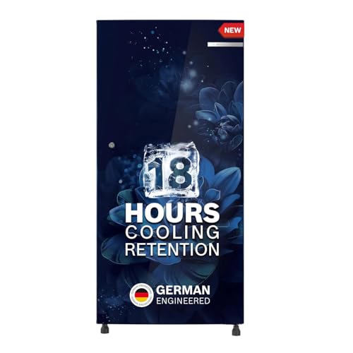 Bosch 187 L, 3 star, Smart Inverter, Direct-Cool Single Door Refrigerator, Sevian Blue (CST18B23NI)|18 Hrs Cooling Retention |Super Freeze |Largest Ve