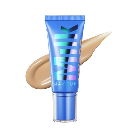 Milk Makeup Hydro Grip Hydrating Gel Skin Tint with Hyaluronic Acid – Buildable Light Coverage for Up to 12 Hours w/Dewy Finish – Non-Comedogenic – 5 Light w/Neutral Undertones, 1oz