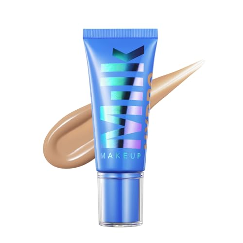Milk Makeup Hydro Grip Hydrating Gel Skin Tint with Hyaluronic Acid – Buildable Light Coverage for Up to 12 Hours w/Dewy Finish – Non-Comedogenic – 6 Light Medium w/Neutral to Cool Undertones, 1oz