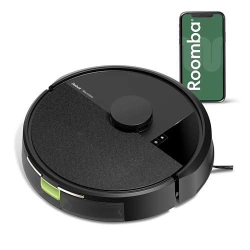 iRobot Roomba 105 Vac Robot Vacuum - Easy to use, Intense Power-Lifting Suction, LiDAR Navigation, Multi-Surface Cleaning, Cleans in Neat Rows, Self-Charging