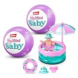 My Mini Baby Serie 2 de ZURU, cápsula misteriosa Coleccionable, Juguete para niñas, bebé Realista en Miniatura, Kit de Juego y Accesorios (2 cápsulas)