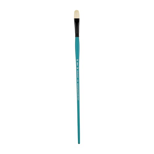 Pan Art Bristle Filbert No. 12 – Detail & Wash Brush for Oil Paints – Premium Brush for Artists Paintbrush for Fine Art, Craft & Illustration – 1 Unit