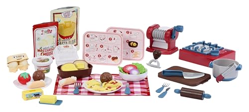 Little Tikes Creative Chefs Italian Restaurant Kit with 33 Accessories, Pretend Play Cooking Set, for Boys, Girls Ages 3+