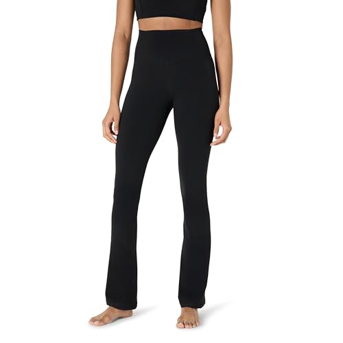 Amazon Essentials Women's Active FormFlex Buttery Soft High Waist Bootcut 31.5" Inseam Full Length Yoga Pant Leggings, Black, X-Large