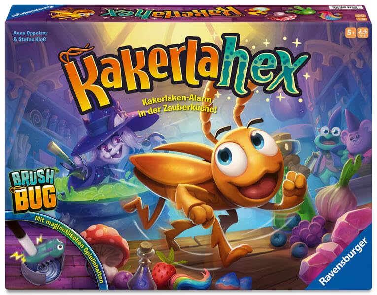 🔥 STARKER PREIS (-57%) Ravensburger 24832 - Kakerlahex - Merk- und Aktionsspiel mit elektronischer Kakerlake für Groß und Klein, für 2-4 Personen, geeignet ab 5 Jahren