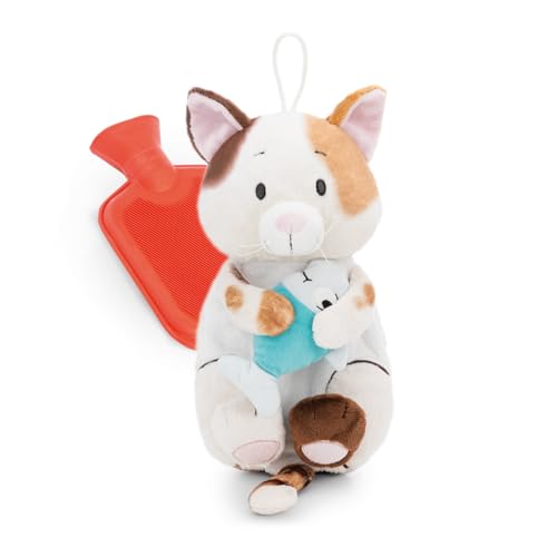 (-40%) NICI Kuscheltier Wärmflasche Glückskatze mit Fisch 300ml 30cm - braun - Kuscheliges Wärmetier ab 10 Monaten – Plüschtier-Wärmflasche, Wärmebeutel für Kinder und Erwachsene - 62168