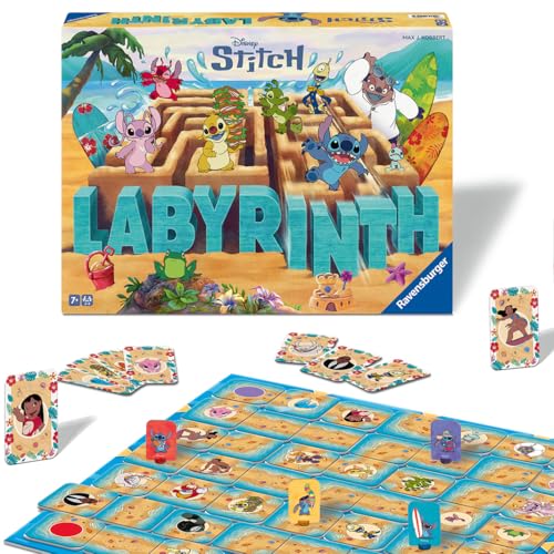 🔥 SELTEN SO GÜNSTIG (-53%) Ravensburger Brettspiel Stitch Labyrinth - Familienspiel ab 7 Jahre