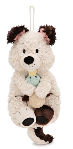 🔥 STARKER PREIS (-40%) NICI Kuscheltier Wärmflasche Hund mit Ente 300ml 30cm - weiss - Kuscheliges Wärmetier ab 10 Monaten – Plüschtier-Wärmflasche, Wärmebeutel für Kinder und Erwachsene - 62167