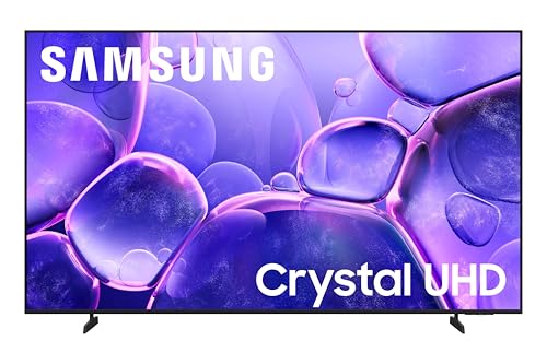 Samsung 75-Inch Class Crystal UHD U8000F 4K Smart TV (2025 Model) Endless Free Content, Crystal Processor 4K, MetalStream Design, Knox Security, Alexa Built-in