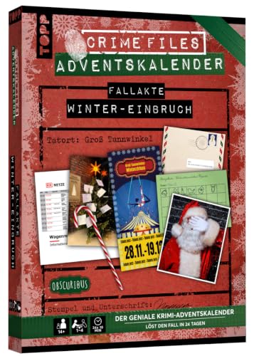 (-10%) Crime Files – Fallakte: Winter-Einbruch. Der geniale Krimi-Adventskalender. Ermitteln und Rätseln – mit realistischen Beweismitteln für 24 Tage