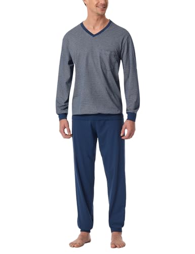 (-23%) Schiesser Herren Schlafanzug lang mit Bündchen - Nightwear Set