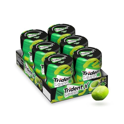 Caixa 6 Unidades Chiclete Trident X Gamers Citrus Mix
