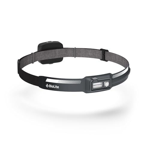 BioLite Dash 450 Rechargeable 450-Lumen HeadLamp, Midnight Grey